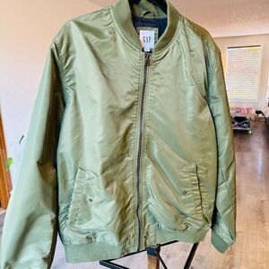 GAP Men's Green Bomber Jacket